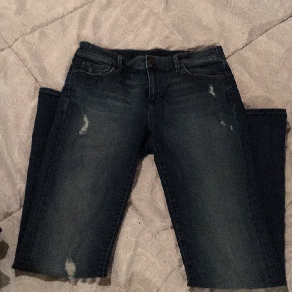 LOFT jeans, mildly distressed
